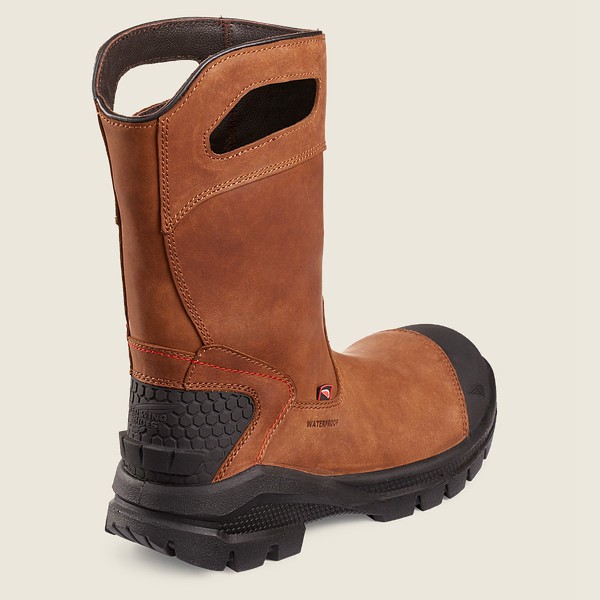 Botas de Seguridad Red Wing Hombre Marrom/Negros - Crv™ - 11-Inch Waterproof Toe Pull-On - 649-XCSLE